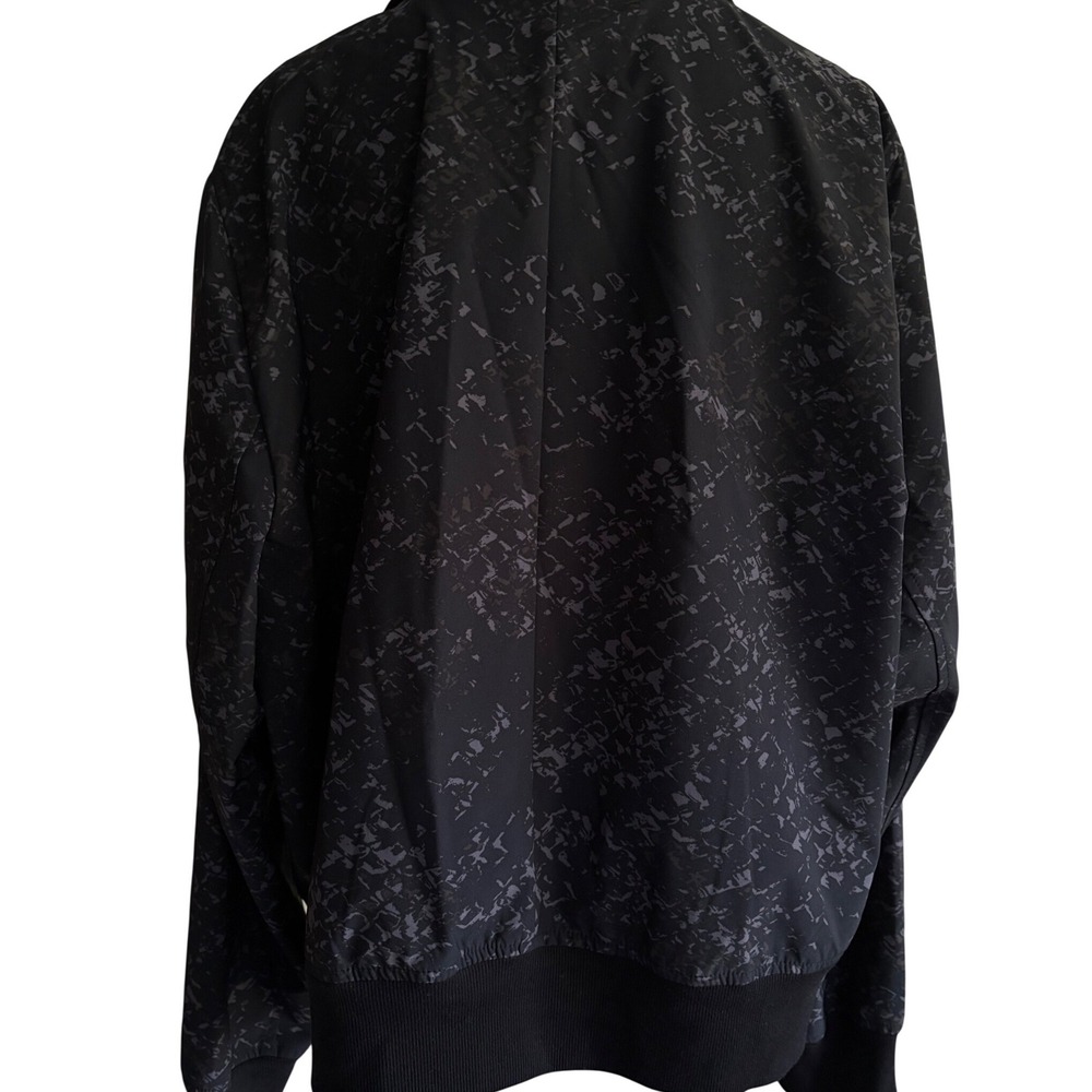 Lane Bryant Womens Plus Size 20 Black Grey Abstract Print Zip Up Track Jacket - Picture 6 of 8